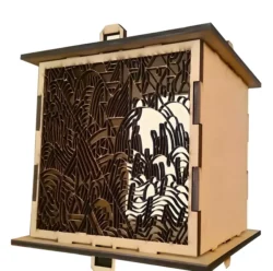 Square lantern box free download vector files Laser cut and CNC cut wood