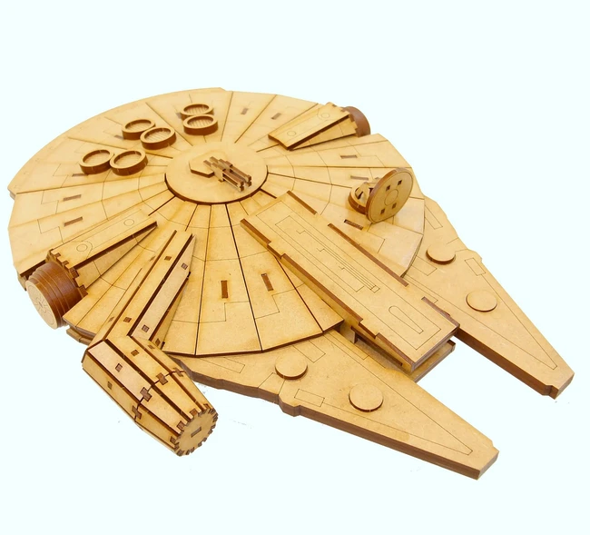 Star war ship free download vector files Laser cut and CNC cut wood