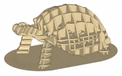 Tortoise Puzzle Free download vector file Laser cut and CNC Cut Wood