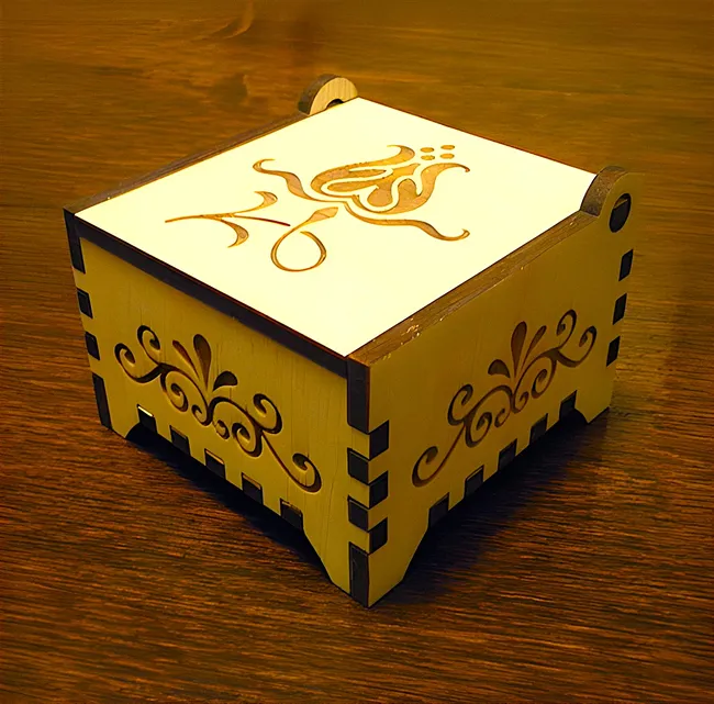 Trinket Box - customizable free download vector files Laser cut and CNC cut wood