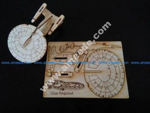 USS Enterprise Ornament Card