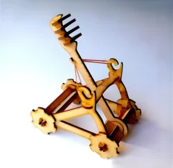 Wooden catapult model free download vector files Laser cut and CNC cut wood