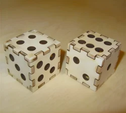 Wooden dice – Free download vector file Laser cut and CNC Cut Wood