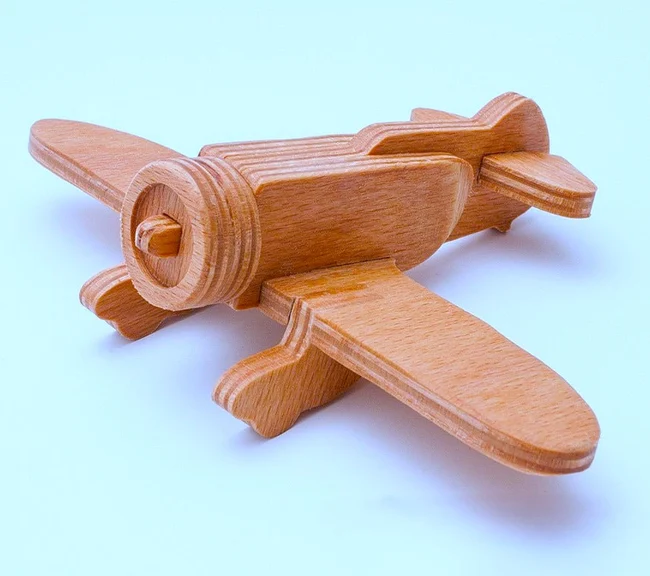 Wooden model airplane free download vector files Laser cut and CNC cut wood