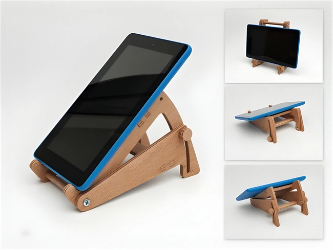 wooden tablet stand free download vector files Laser cut and CNC cut wood