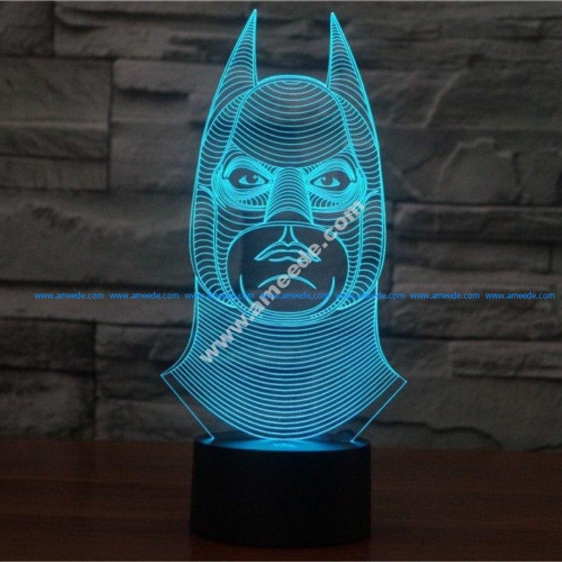 Batman new 3d illusion lamp – Download Vector