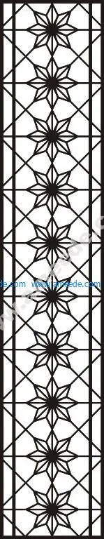 Chinese partition wall pattern