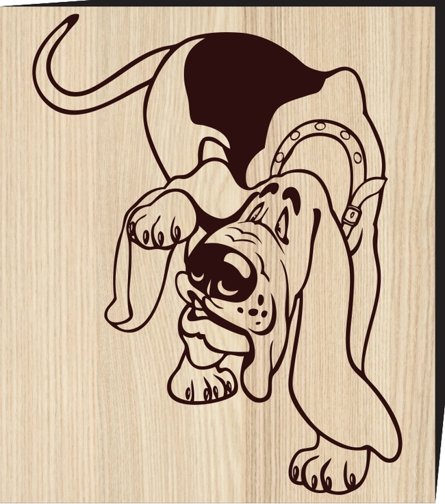 Basset Dog F0001294 file cdr and dxf free vector download for print or laser engraving machines