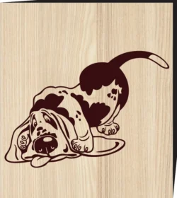 Basset Hound Vector F0001301 file cdr and dxf free vector download for print or laser engraving machines