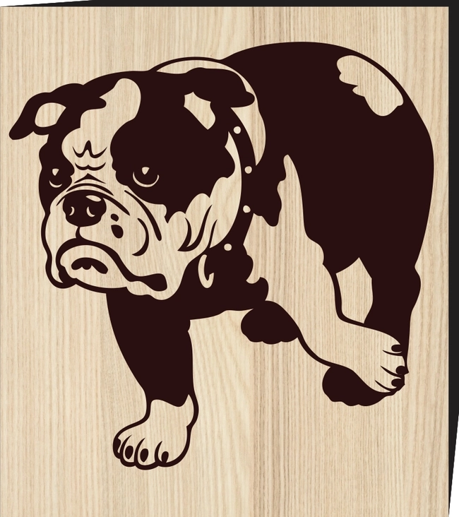 Bulldog anglais Sticker F0001305 file cdr and dxf free vector download for print or laser engraving machines