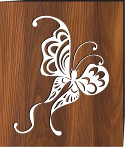 Butterfly 3D Car Styling Stickers F0001281 file cdr and dxf pdf free vector download for laser cut