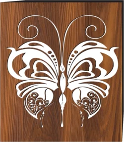 Butterfly Insect Wall Decal Sticker F0001282 file cdr and dxf pdf free vector download for laser cut