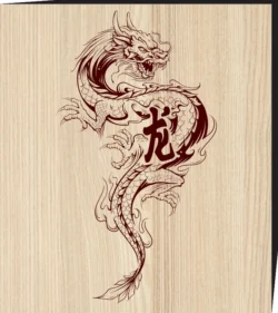 Dragon tattoo vector F0001351 file cdr and dxf free vector download for print or laser engraving machines