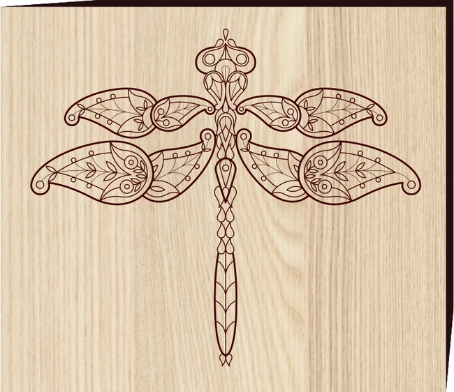 Dragonfly F0001414 file cdr and dxf free vector download for print or laser engraving machines