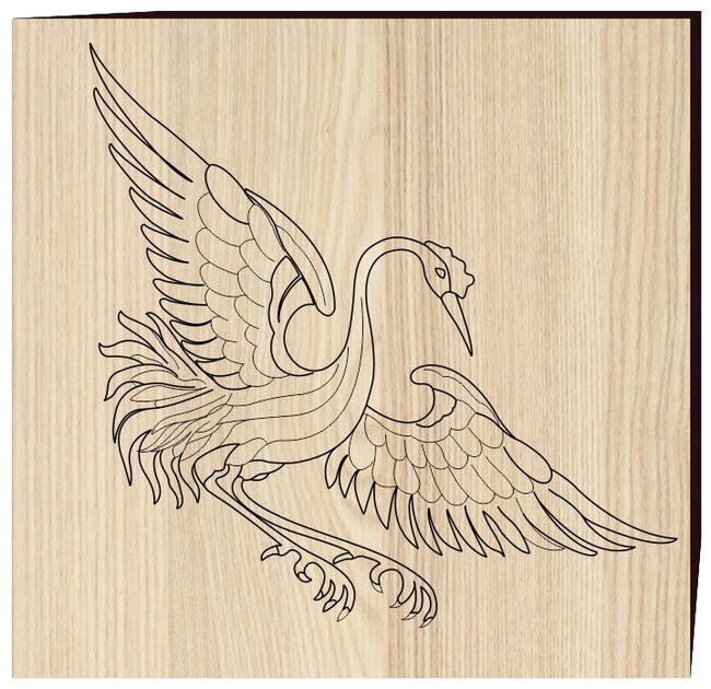 Flamingo in Vietnamese culture F0001663 file cdr and dxf free vector download for print or laser engraving machines