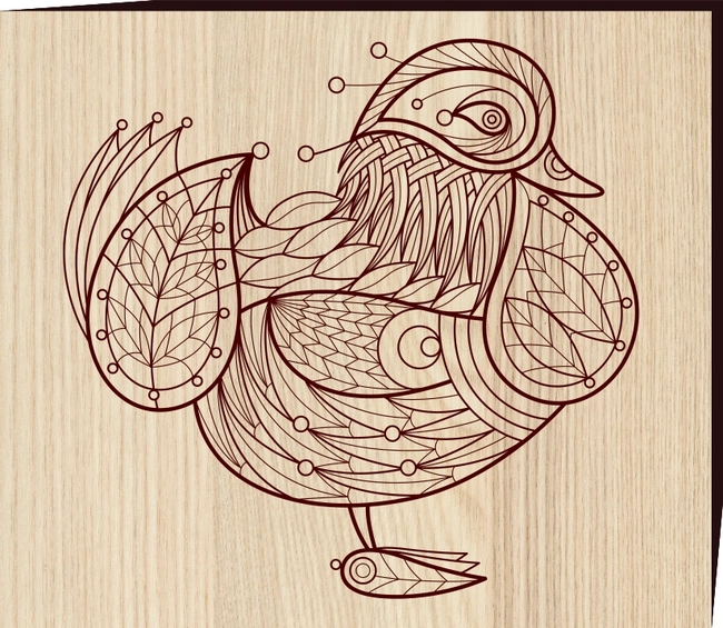 Mandarin Duck F0001421 file cdr and dxf free vector download for print or laser engraving machines