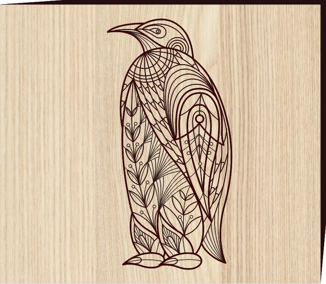 Penguin F0001405 file cdr and dxf free vector download for print or laser engraving machines