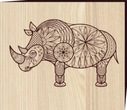 Rhinocero F0001412 file cdr and dxf free vector download for print or laser engraving machines