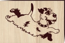 Small Dog Running Stock Illustrations F0001303 file cdr and dxf free vector download for print or laser engraving machines