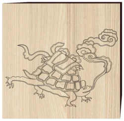 Turtles in Vietnamese culture F0001652 file cdr and dxf free vector download for print or laser engraving machines