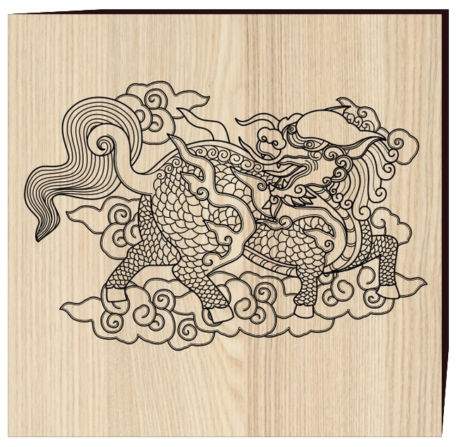 Unicorn - Vietnamese mascot F0001636 file cdr and dxf free vector download for print or laser engraving machines