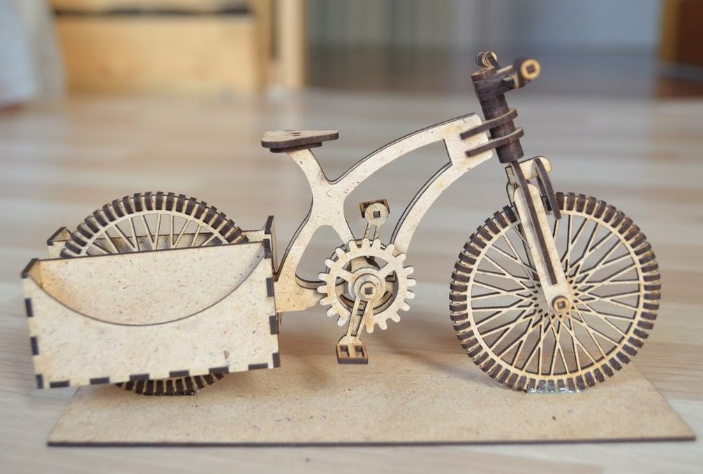 Bike Wooden Organizer A Bike