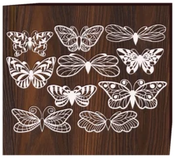 Butterflies F0001945 file cdr and dxf free vector download for print or laser engraving machines