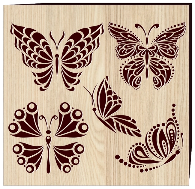 Butterfly Tattoo F0001952 file cdr and dxf free vector download for print or laser engraving machines