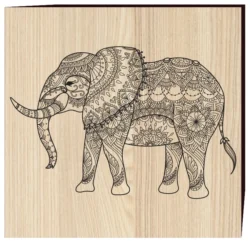 Elephant Black  F0001925 file cdr and dxf free vector download for print or laser engraving machines