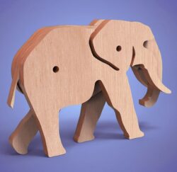 Elephant pattern puzzle pieces