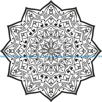 Luxury Mandala Design Free Vector