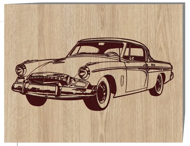 Studebaker car F0001753 file cdr and dxf pdf free vector download for laser engraving machines