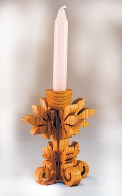 candles made of wood