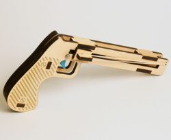 pistol made of wood