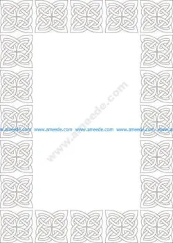 Celtic knot border vector