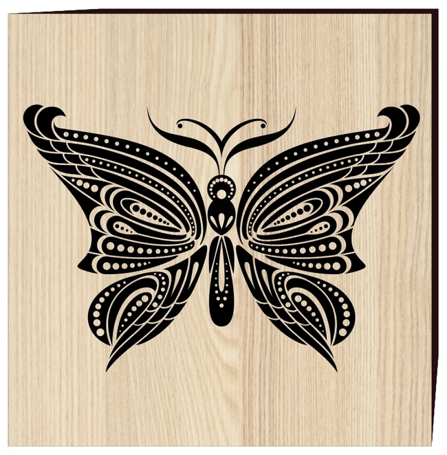 Black Butterfly Tattoo F0002364 file cdr and dxf free vector download for print or laser engraving machines