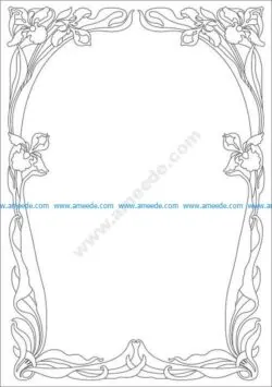 Floral border design