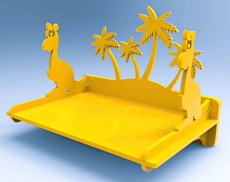 Kids Giraffe Shelf - 3d puzzle