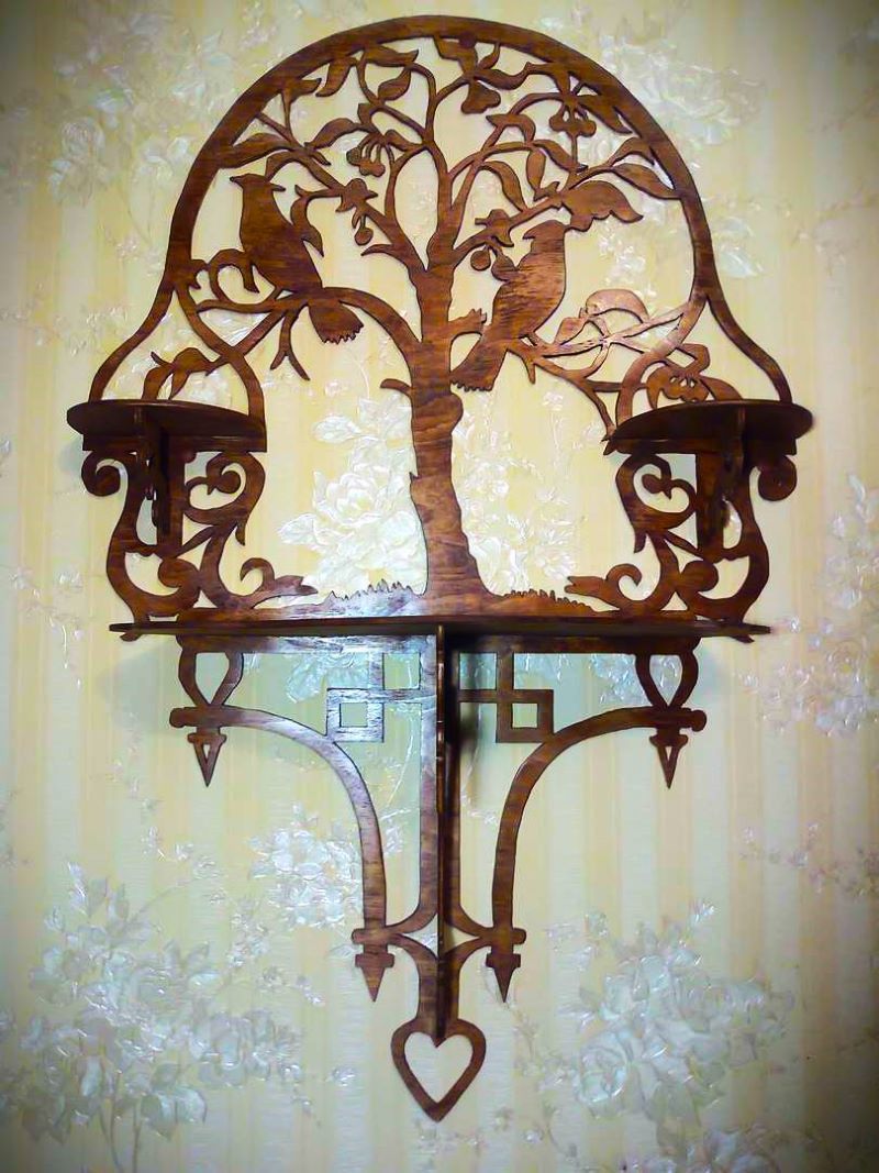 Ornamental Shelf Laser Cut