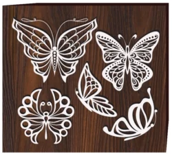 Set Of Butterfly Tattoos F0002366 file cdr and dxf free vector download for print or laser engraving machines