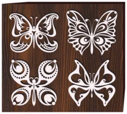 Set Of Tattoo Butterfly F0002371 file cdr and dxf free vector download for print or laser engraving machines