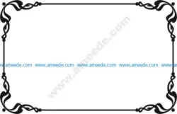 Showcard border vectors