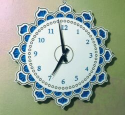 Sun-shaped wall clock