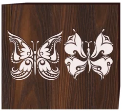 Tattoo Butterflies F0002361 file cdr and dxf free vector download for print or laser engraving machines