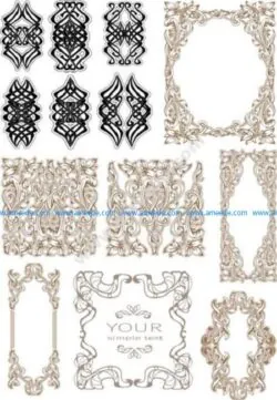 Vintage Baroque Ornament Retro Pattern Free Vector