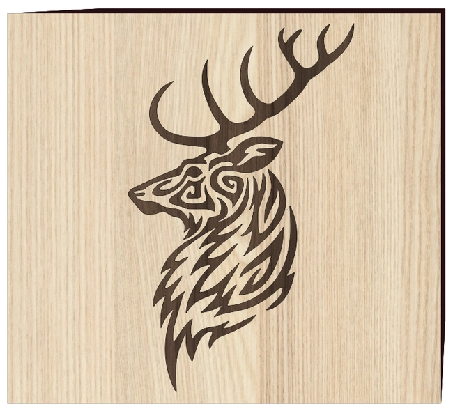 Buck Deer Head E0002687 file cdr and dxf free vector download for print or laser engraving machines