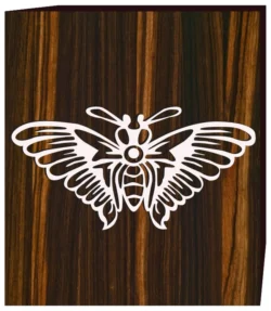 Butterfly pattern E0002576 file cdr and dxf free vector download for print or laser engraving machines