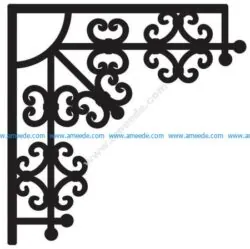 Corner design Vector corel file 12