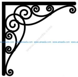 Corner design Vector corel file 13