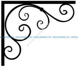 Corner design Vector corel file 14